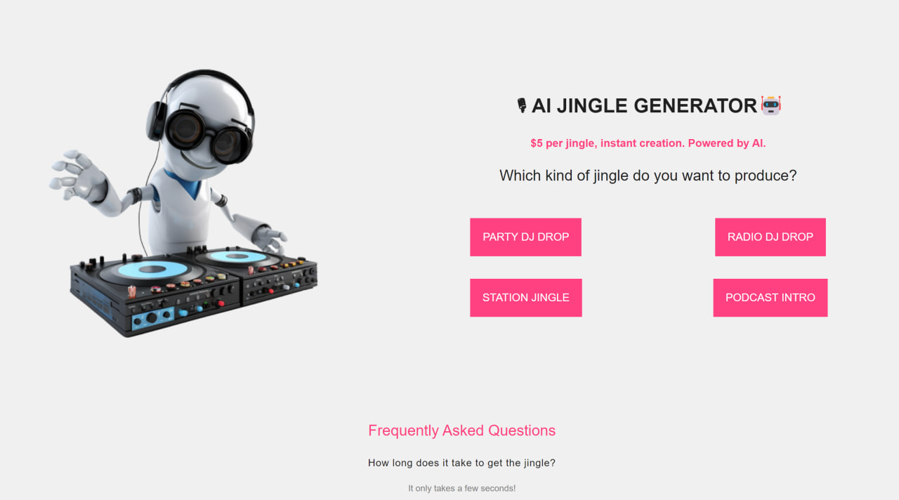 AI Jingle Generator - aiworldlist.com