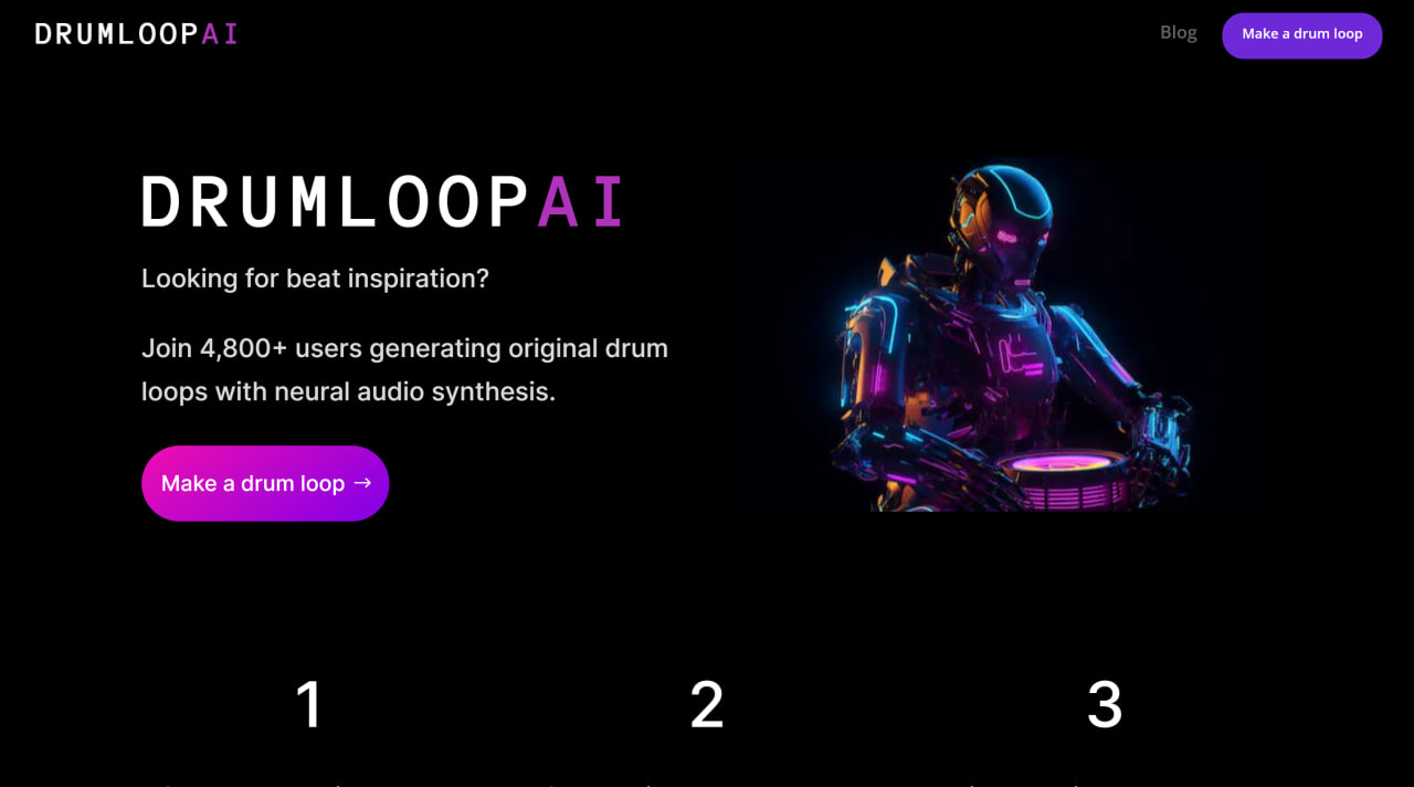 Drumloop AI - aiworldlist.com