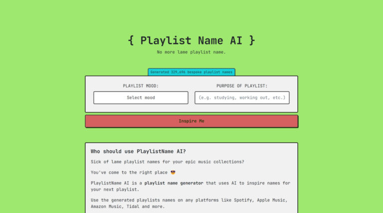 Read more about the article PlaylistName AI