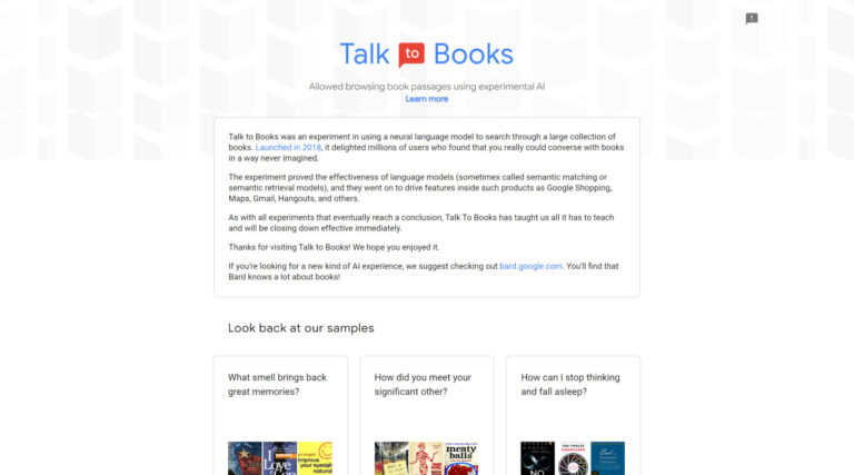 Read more about the article Talk To Books